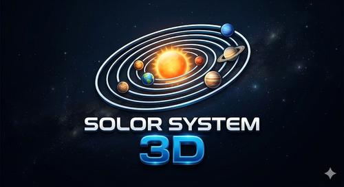 solor system 3d logo