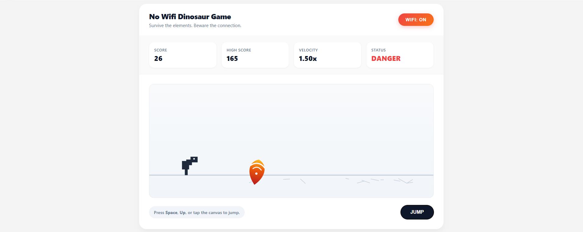 No Wifi Dinosaur Game  screenshot 3