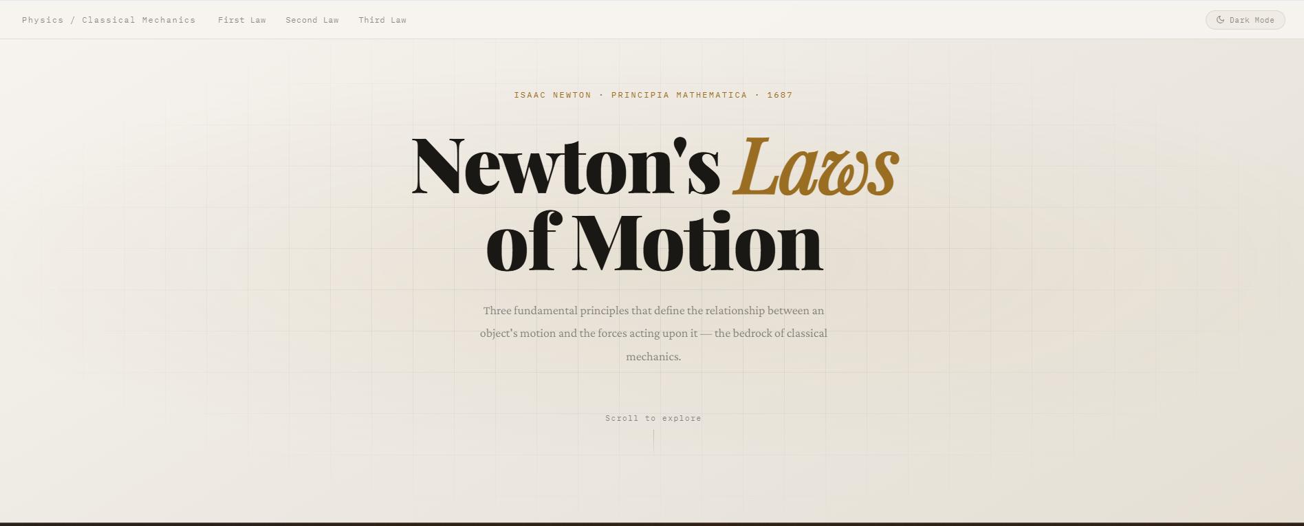 Newton Law screenshot 1