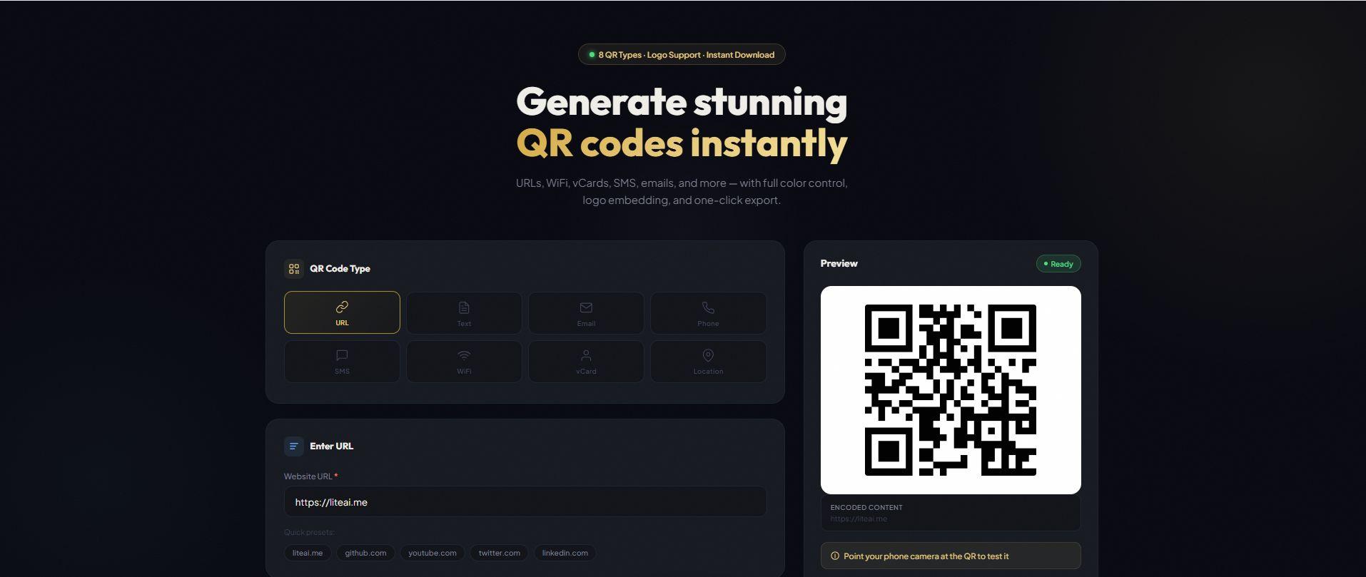 qr code generator screenshot 2