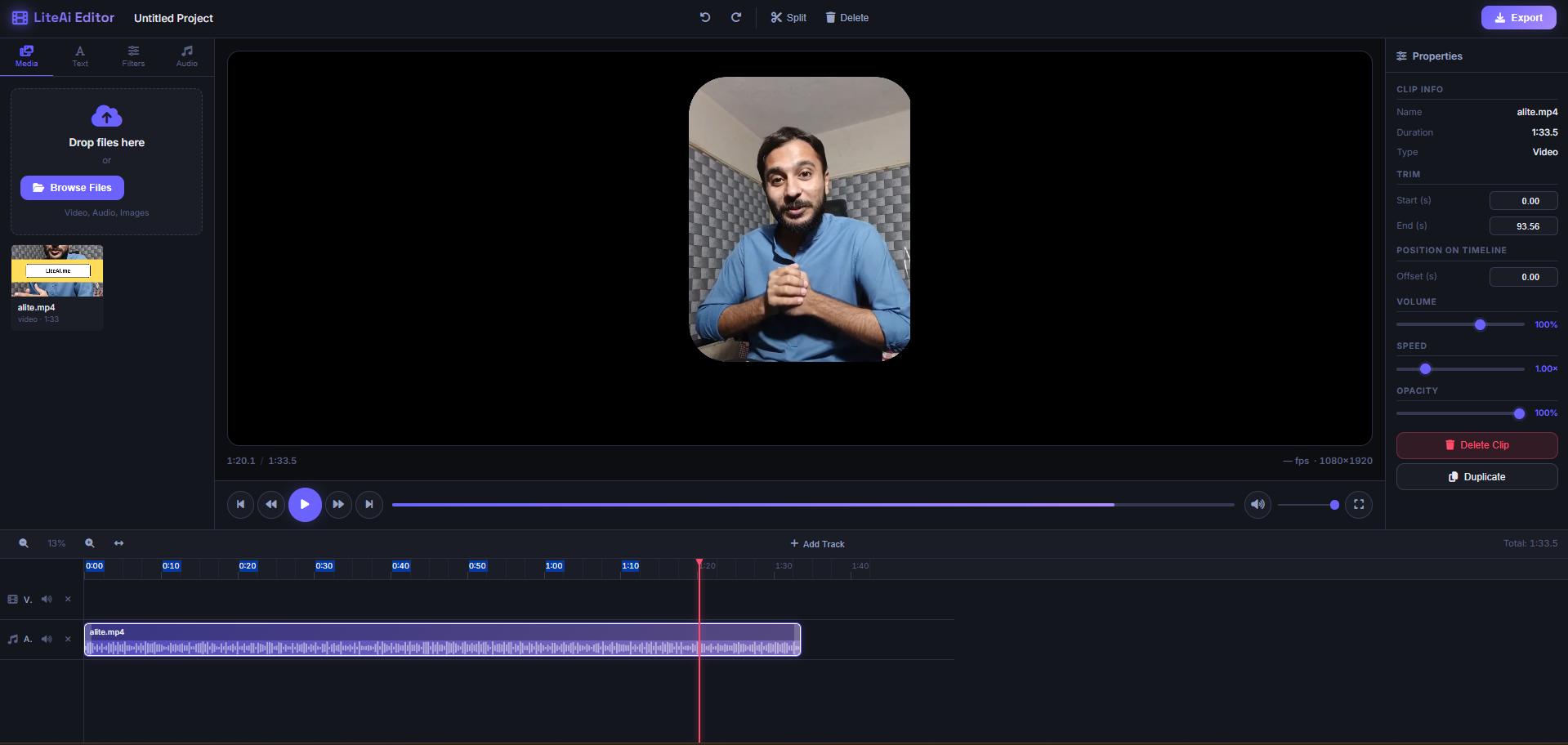 online video editor screenshot 2